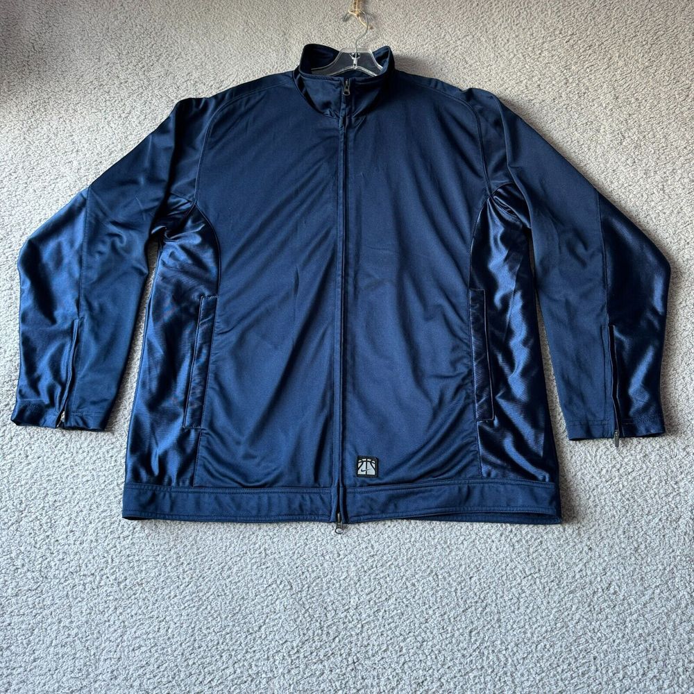 Nike Jacket Mens Extra Large Blue Basketball Full Zip‎ Activewear Track Athletic